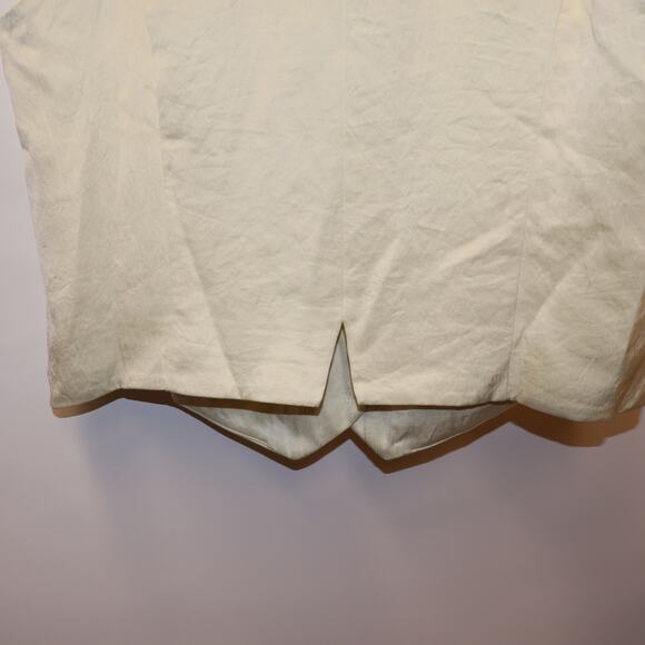 Madewell NWT Flo Top Lemon Yellow V neck Sleeveless Button Front Size 8 - Picture 9 of 13